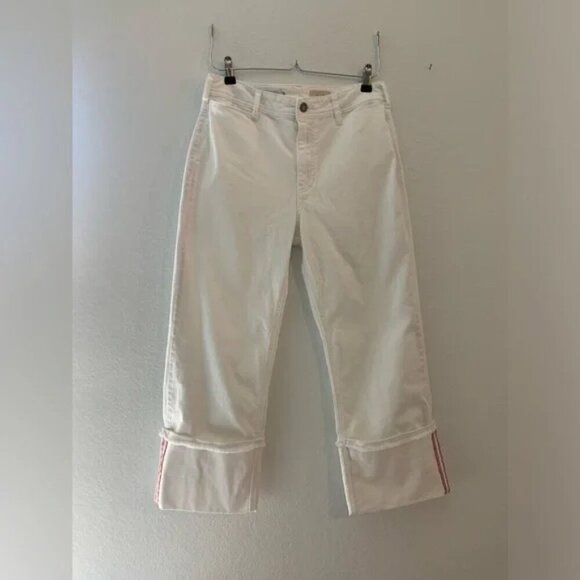 Pilco & Letterpress Anthropologie Wide Leg Crop Jean Women’s Waist 29 - Picture 8 of 10
